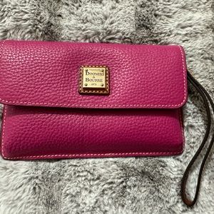 Dooney and Bourke pink clutch